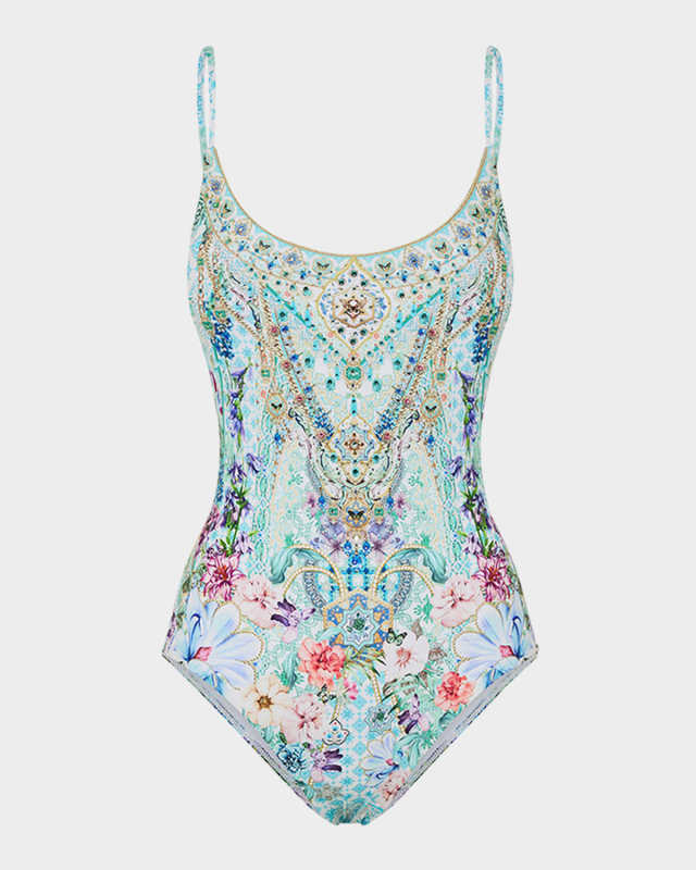 Sunrise in Sintra Scoop-Neck One-Piece Swimsuit